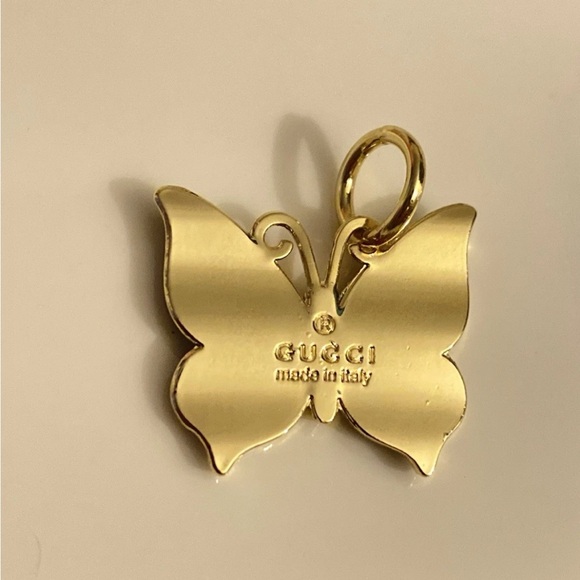 GUCCI GG Blue Butterfly Charm Pendant💓 - Picture 4 of 7